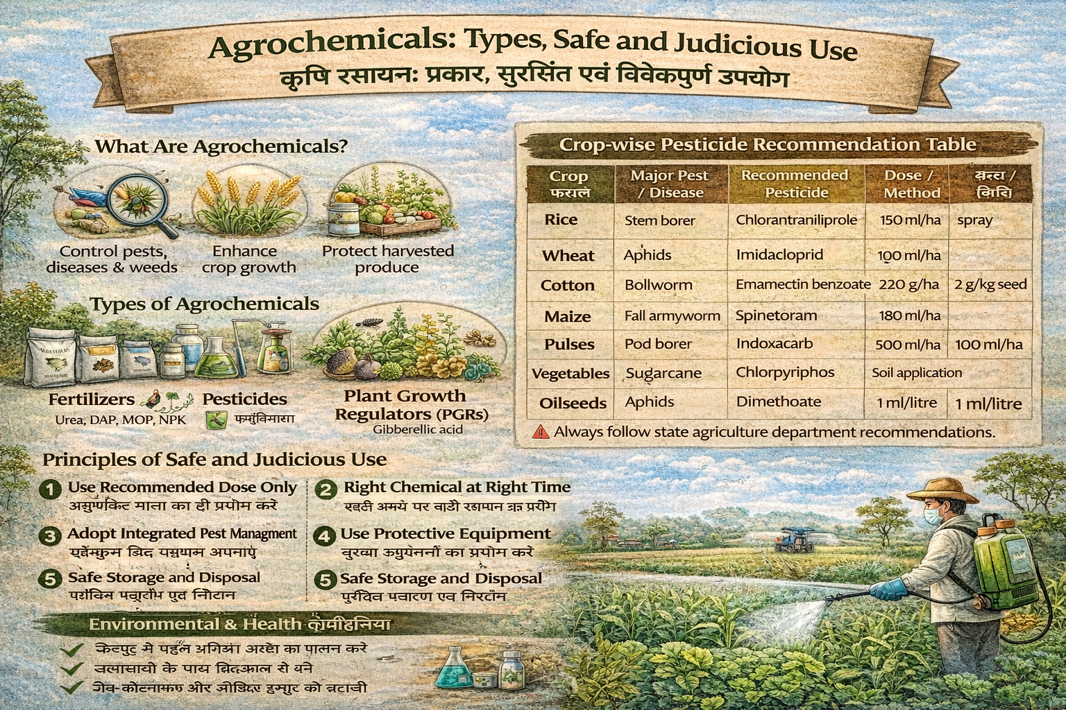 Agrochemicals – Types and&nbsp;Usage