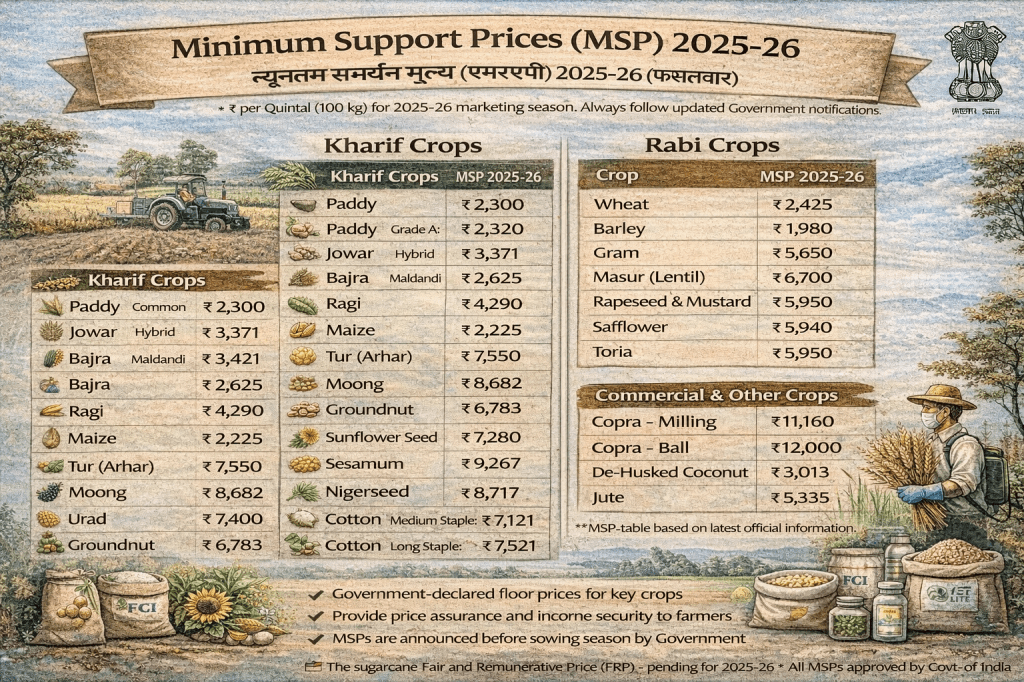 Minimum Suport Price - Krishicenter