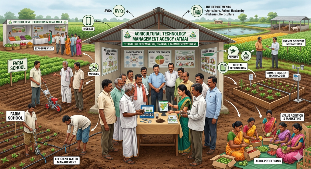 ATMA scheme - Agri schemes extension - Krishicenter