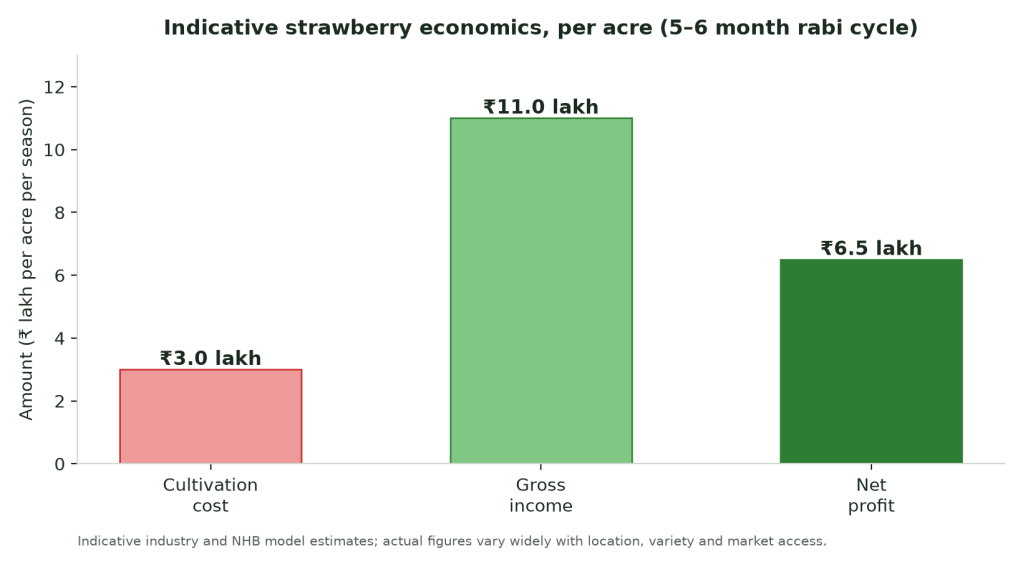 Income from Strawberry Farming in India - Krishicenter