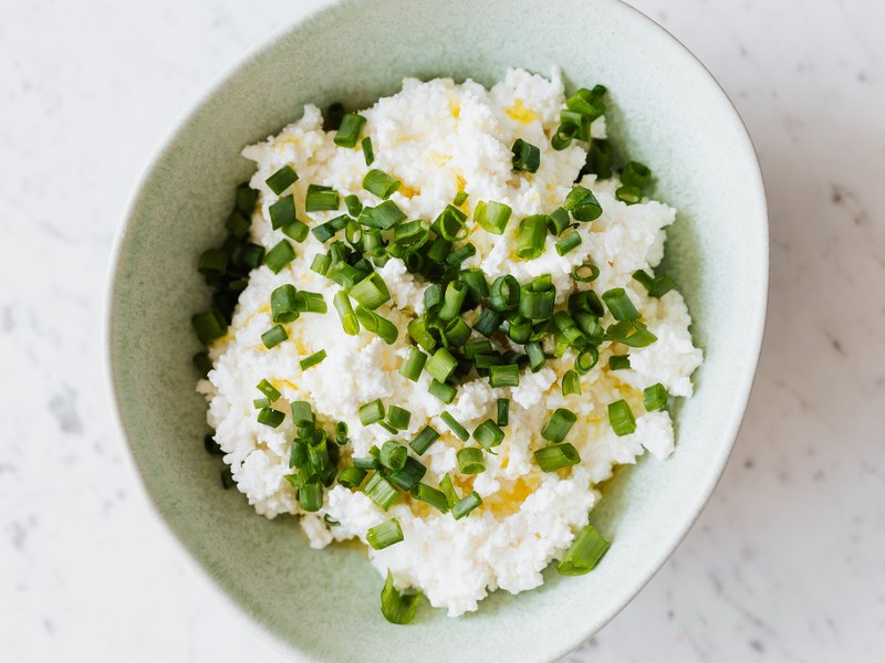 Fresh home-made paneer (cottage cheese)